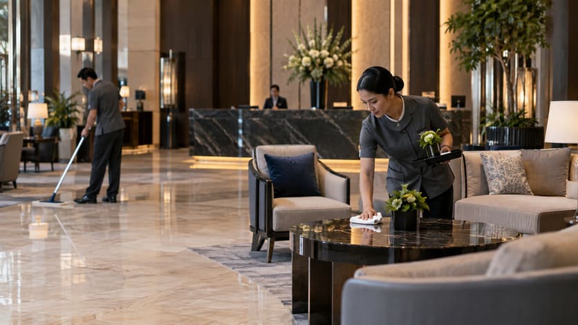 Servicio de limpieza de hoteles en Barcelona