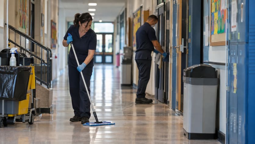 ¿Qué zonas de un colegio requieren más atención en la limpieza